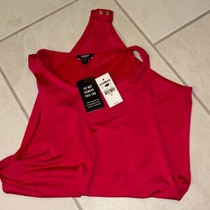 Express dark pink body contour tank